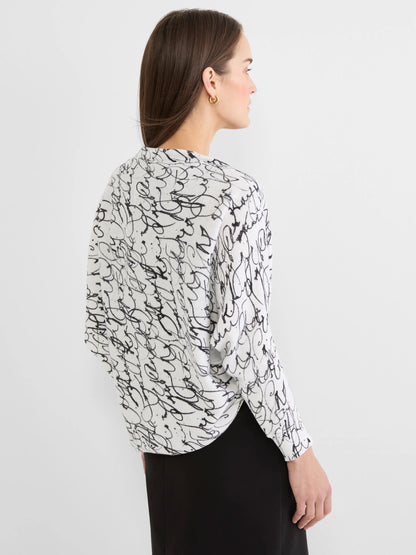 Cursive Shrug Cardigan