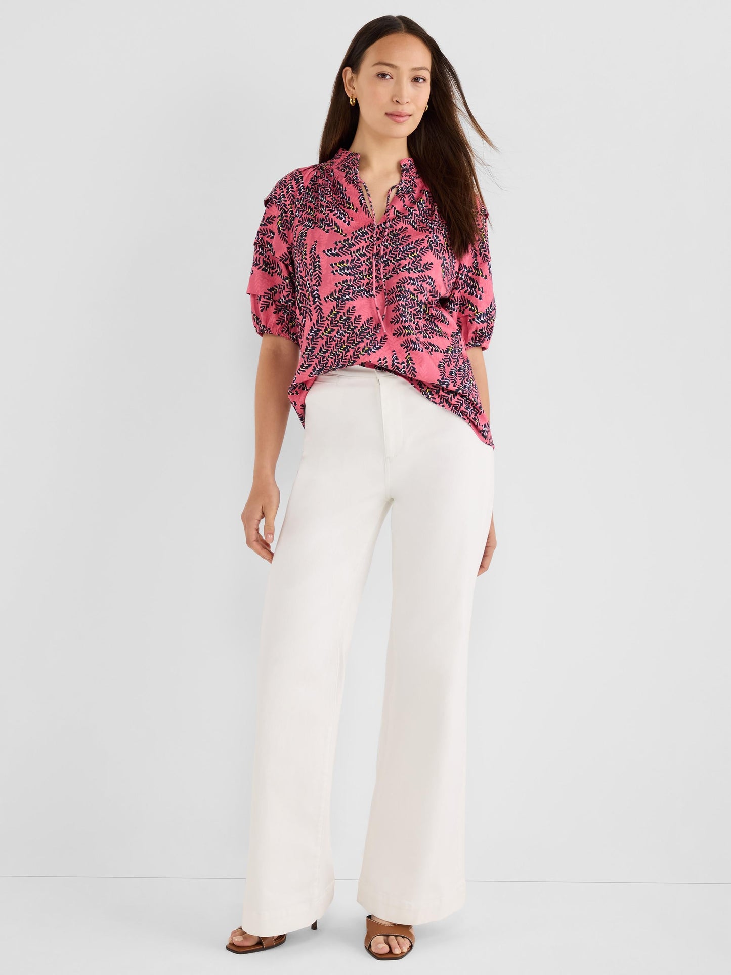 Blush Of Spring Peasant Top