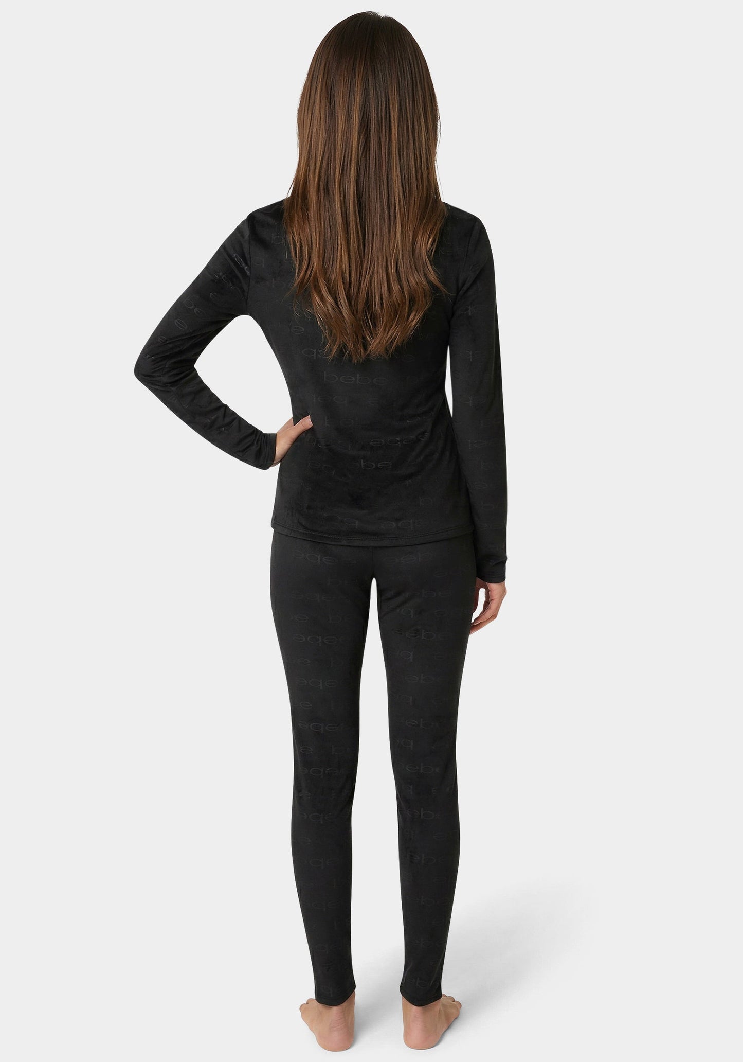 2pc Velour Bebe Louge Sleep Base Layer Set