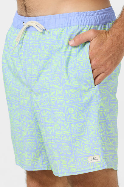 Hermosa Elastic Waist Lined 17" Swim Trunks
