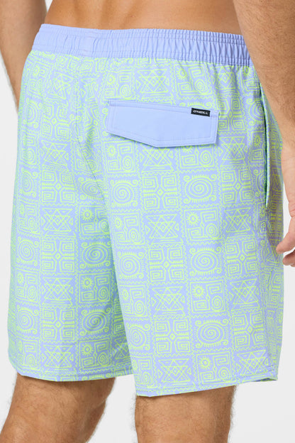 Hermosa Elastic Waist Lined 17" Swim Trunks