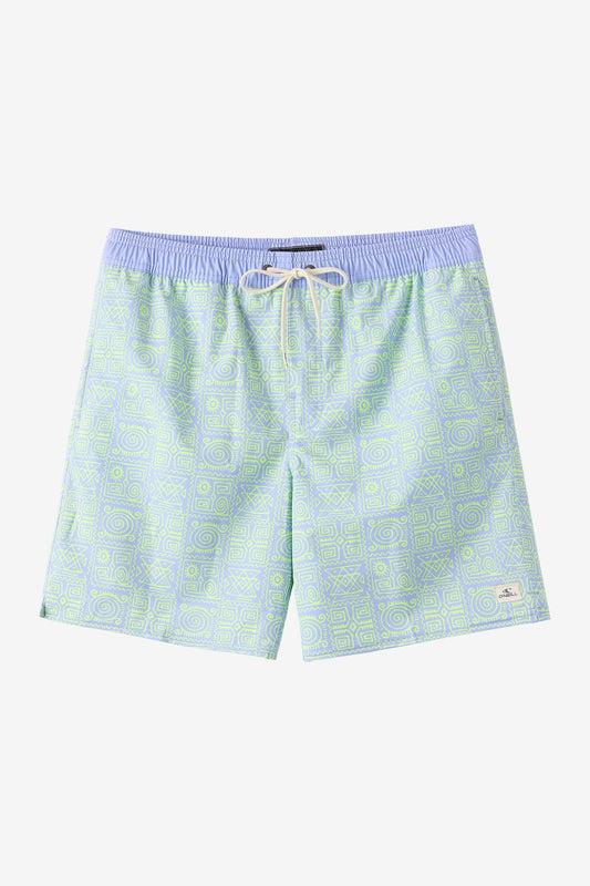 Hermosa Elastic Waist Lined 17" Swim Trunks
