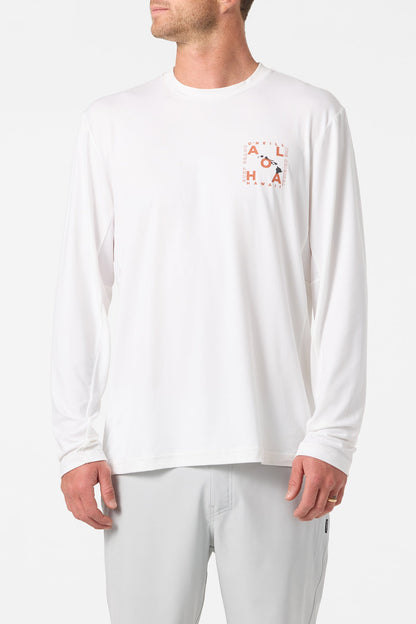 Hawaii Layout UPF Long Sleeve Standard Fit Tee