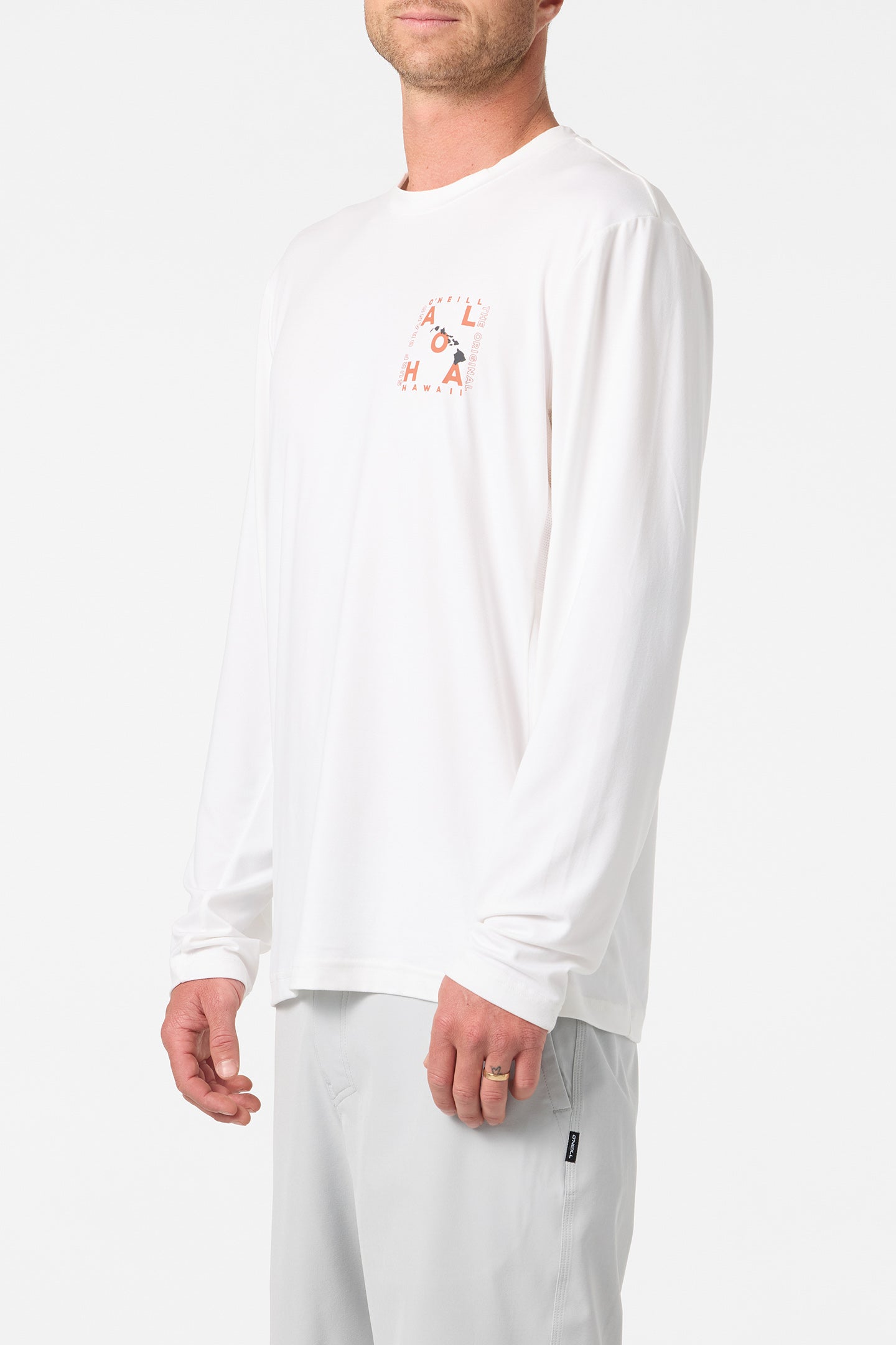 Hawaii Layout UPF Long Sleeve Standard Fit Tee