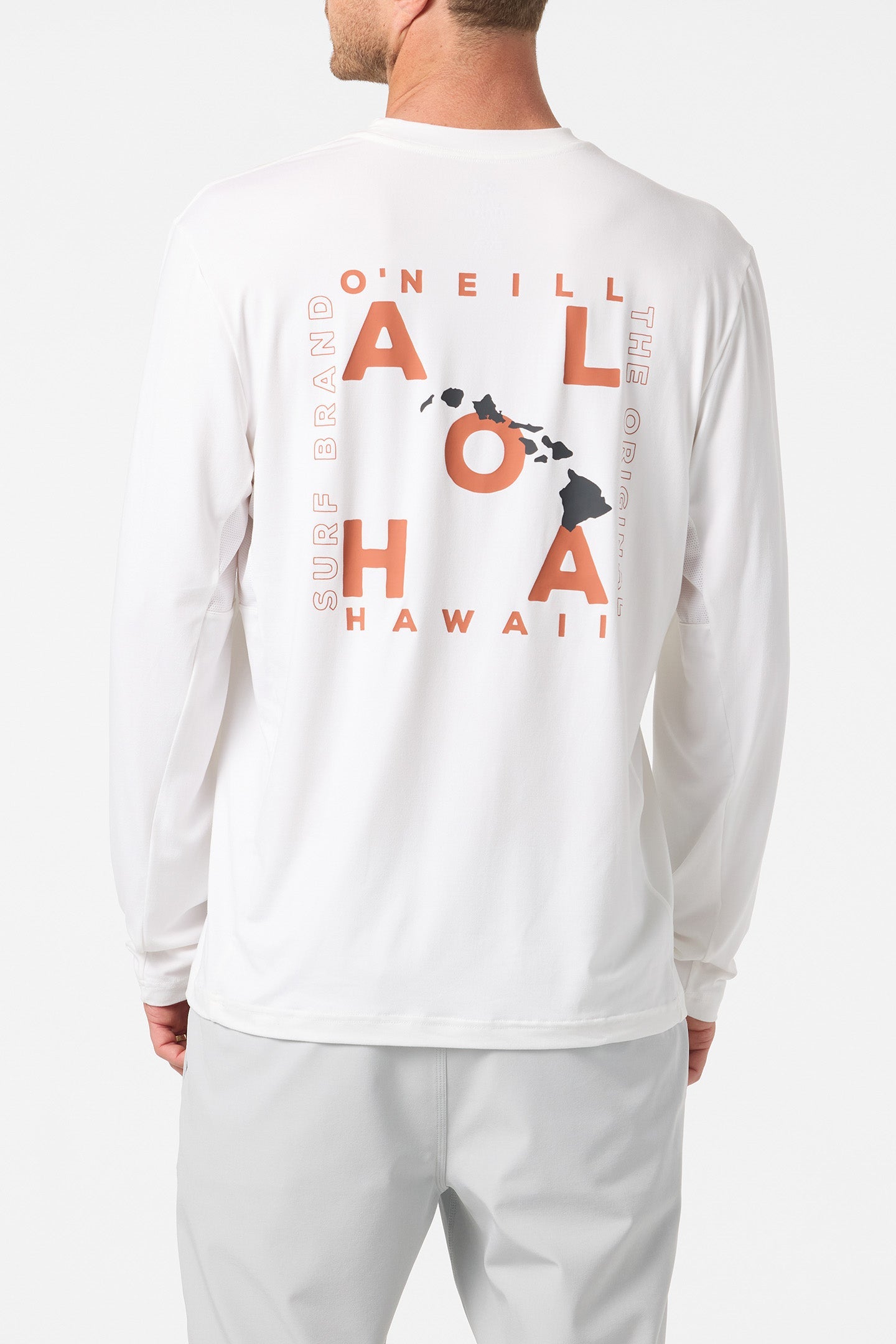 Hawaii Layout UPF Long Sleeve Standard Fit Tee