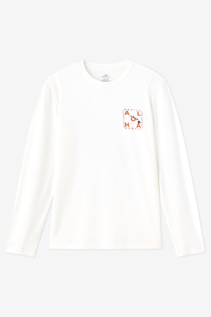 Hawaii Layout UPF Long Sleeve Standard Fit Tee