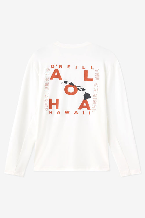 Hawaii Layout UPF Long Sleeve Standard Fit Tee