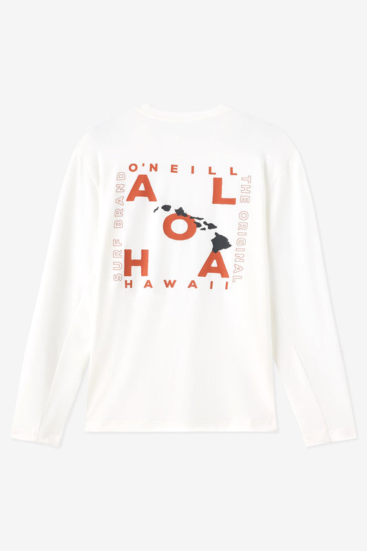 Hawaii Layout UPF Long Sleeve Standard Fit Tee
