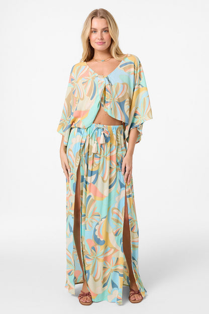 Anna Printed Reversible Cover-Up Top