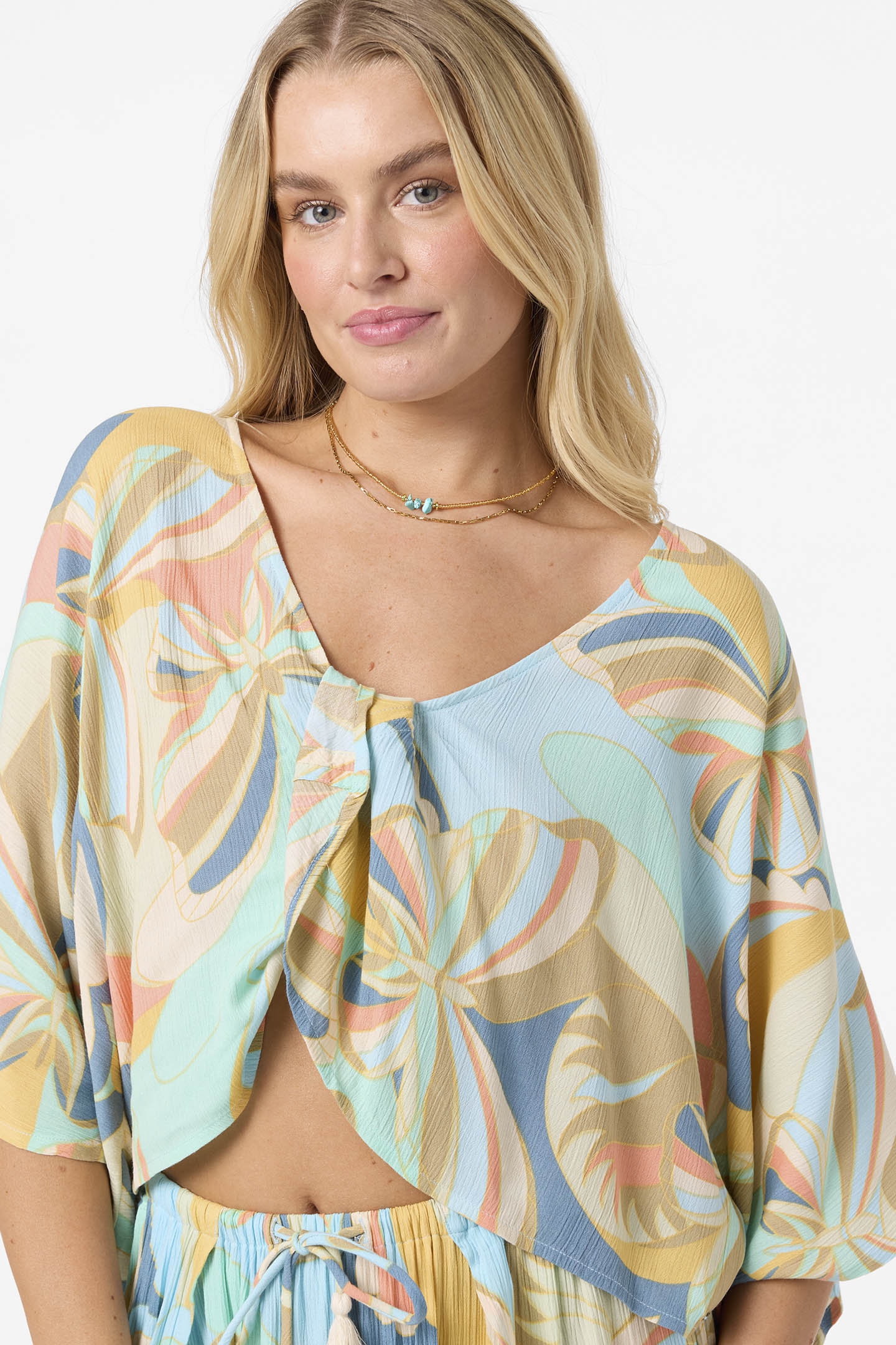 Anna Printed Reversible Cover-Up Top