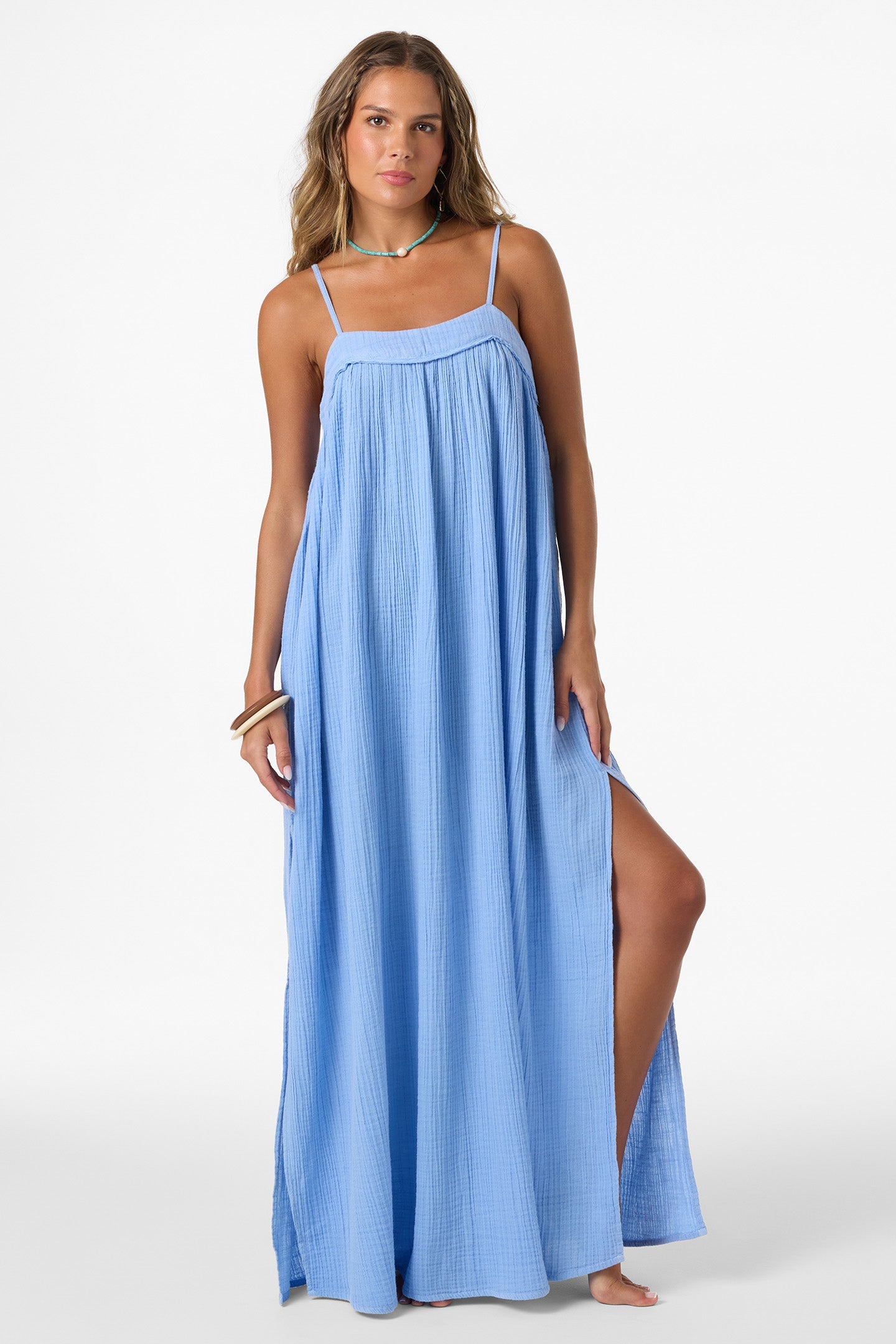 Saltwater Solids Sai Maxi Cover-Up Dress