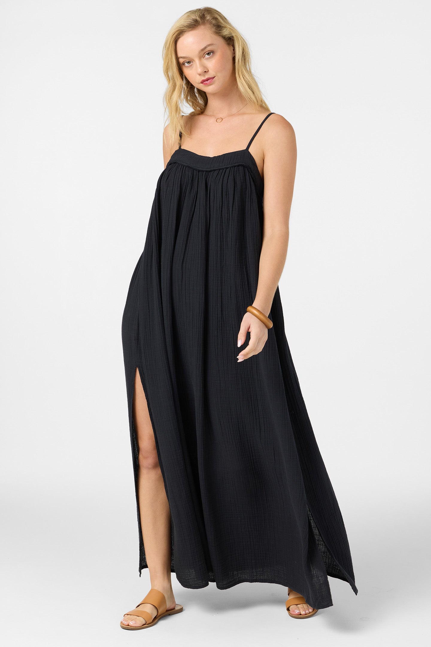 Saltwater Solids Sai Maxi Cover-Up Dress