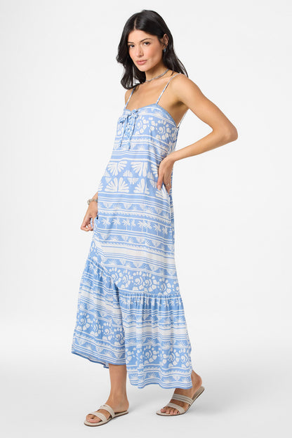 Tasmin Abstract Midi Dress