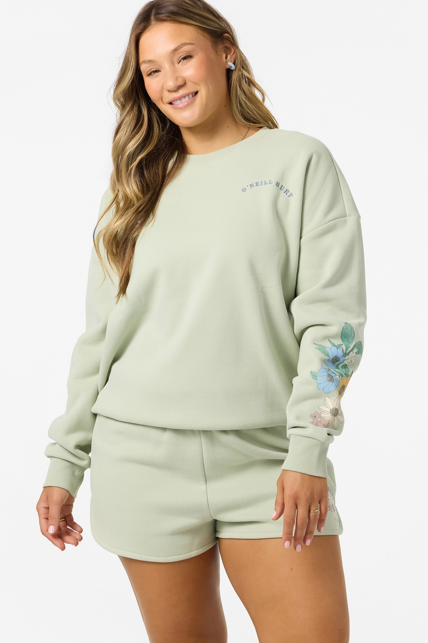 Petal Oversized Crew Neck Fleece