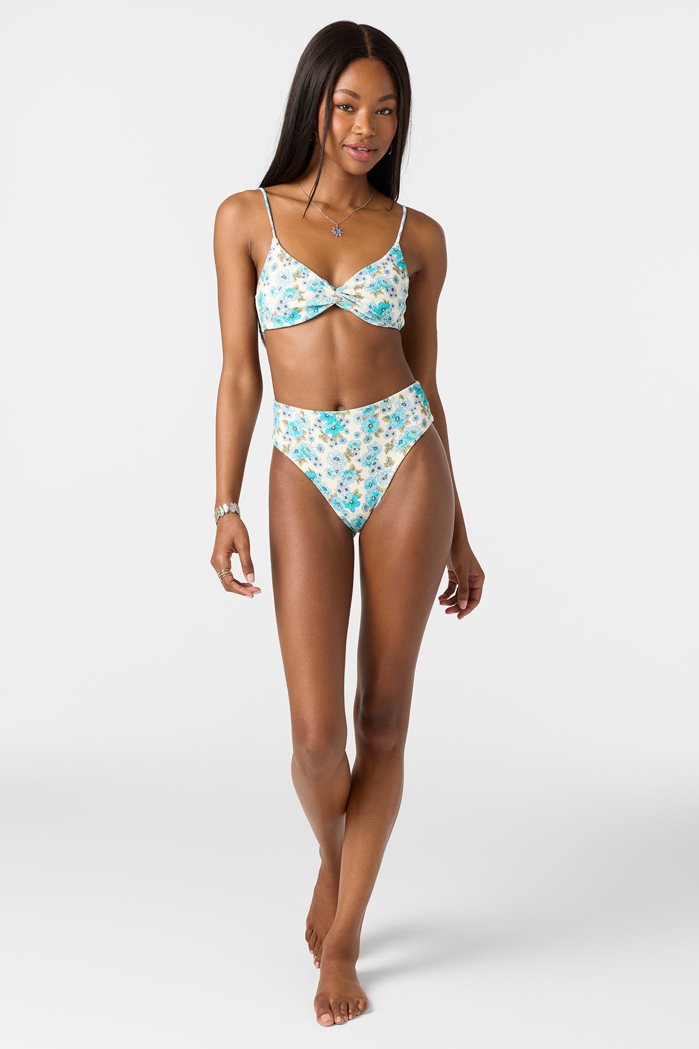 Coastal Floral Malibu Top