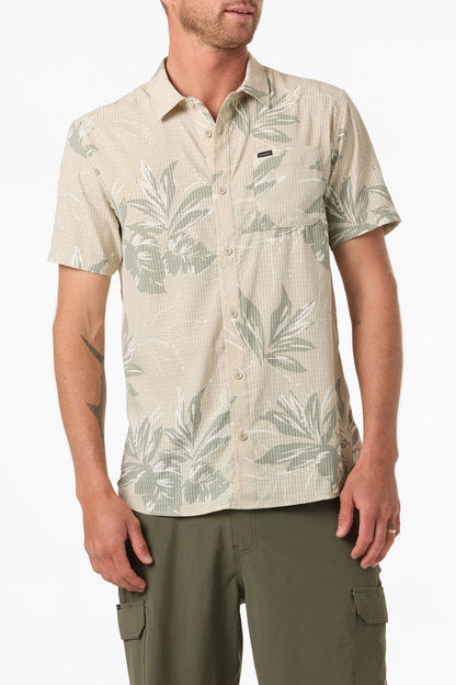 TRVLR Perforated Printed Standard Fit Shirt