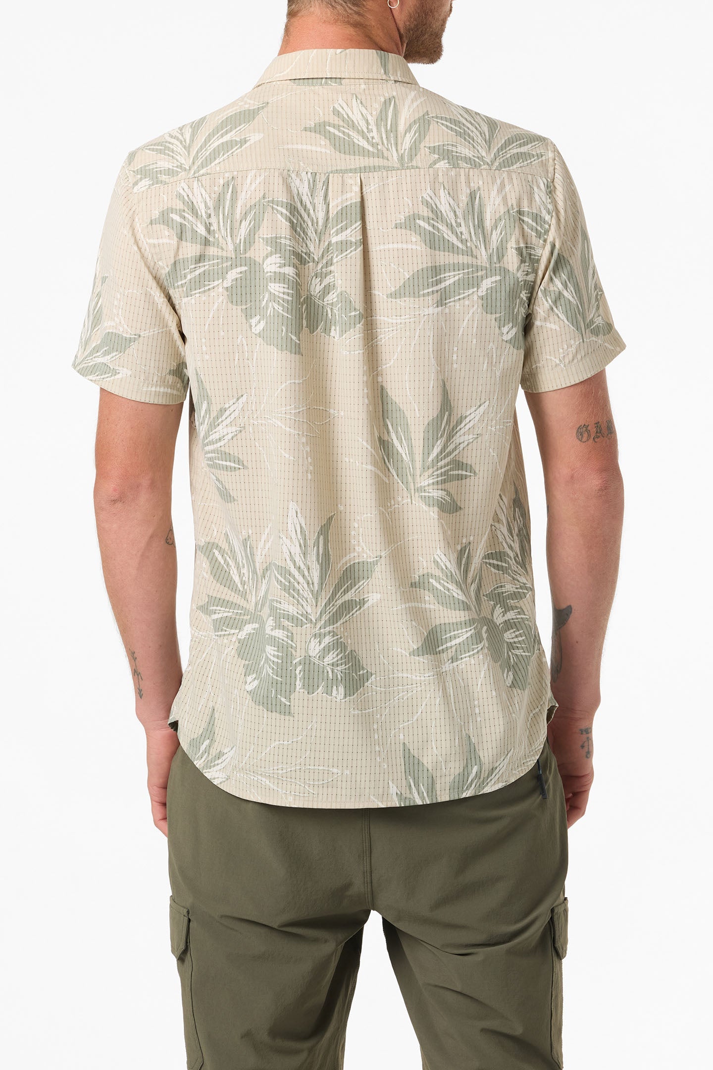 TRVLR Perforated Printed Standard Fit Shirt
