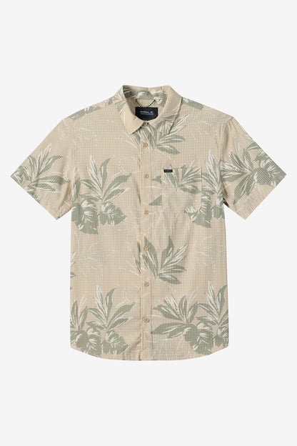TRVLR Perforated Printed Standard Fit Shirt