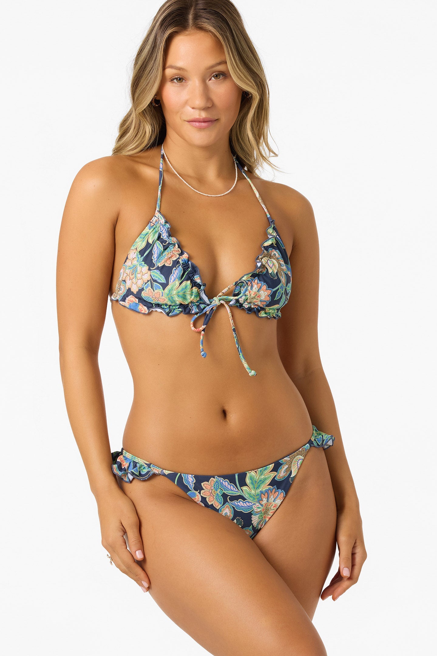 Mermaid Floral Loveland Triangle Top
