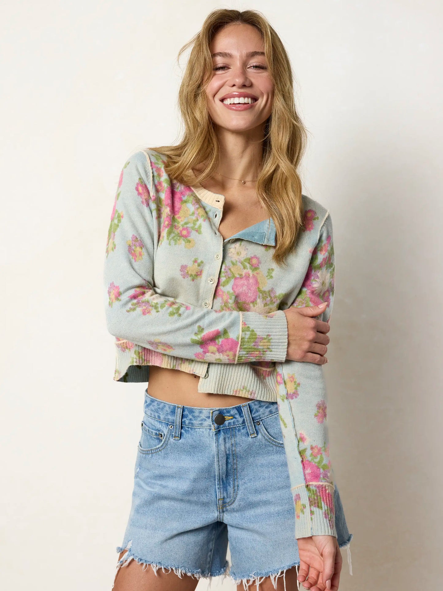 Your Everything Cardigan Sweater - English Garden Cloud Blue