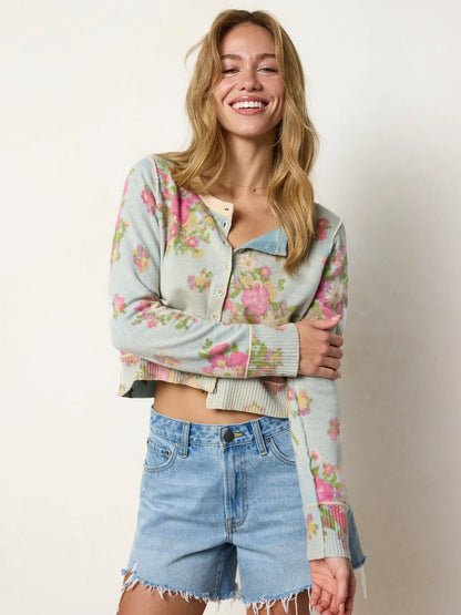 Your Everything Cardigan Sweater - English Garden Cloud Blue