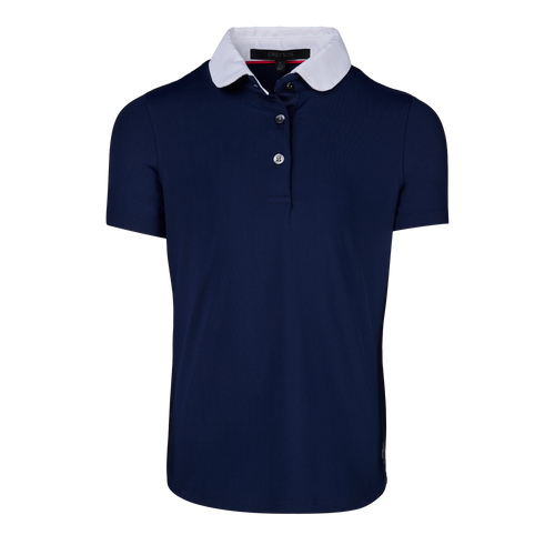 Girl's Scarlett Polo with Contrast Collar