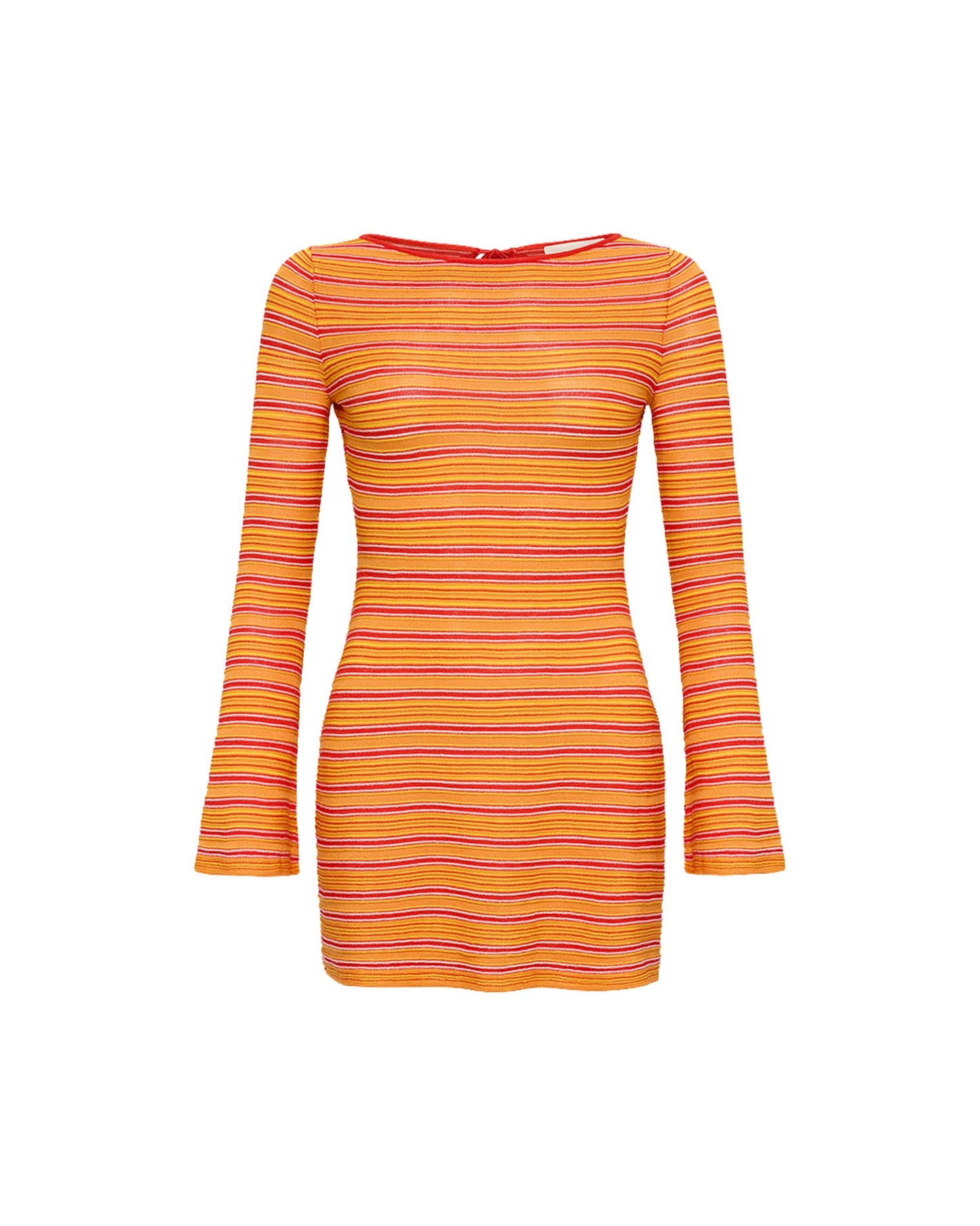 x The Salty Blonde Tita Dress - Chili Pepper Stripe