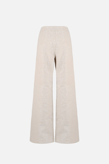 Soli Belted Pant — Snakeskin Jacquard
