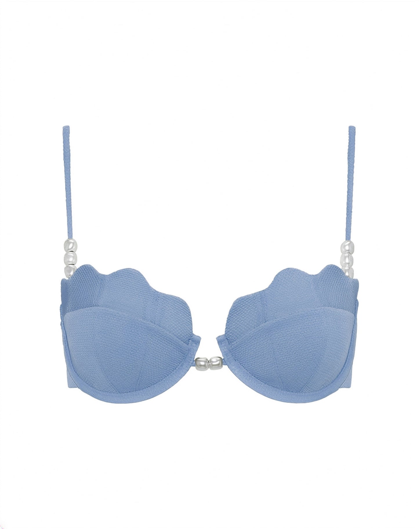 Sunrise Shell Bikini Top - Chambray