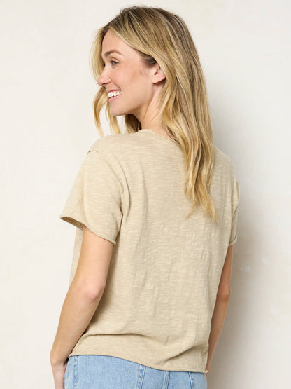 Aiden Cotton Tee - Cream Chicken