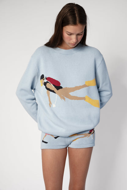 Diver Cotton Knit Sweater