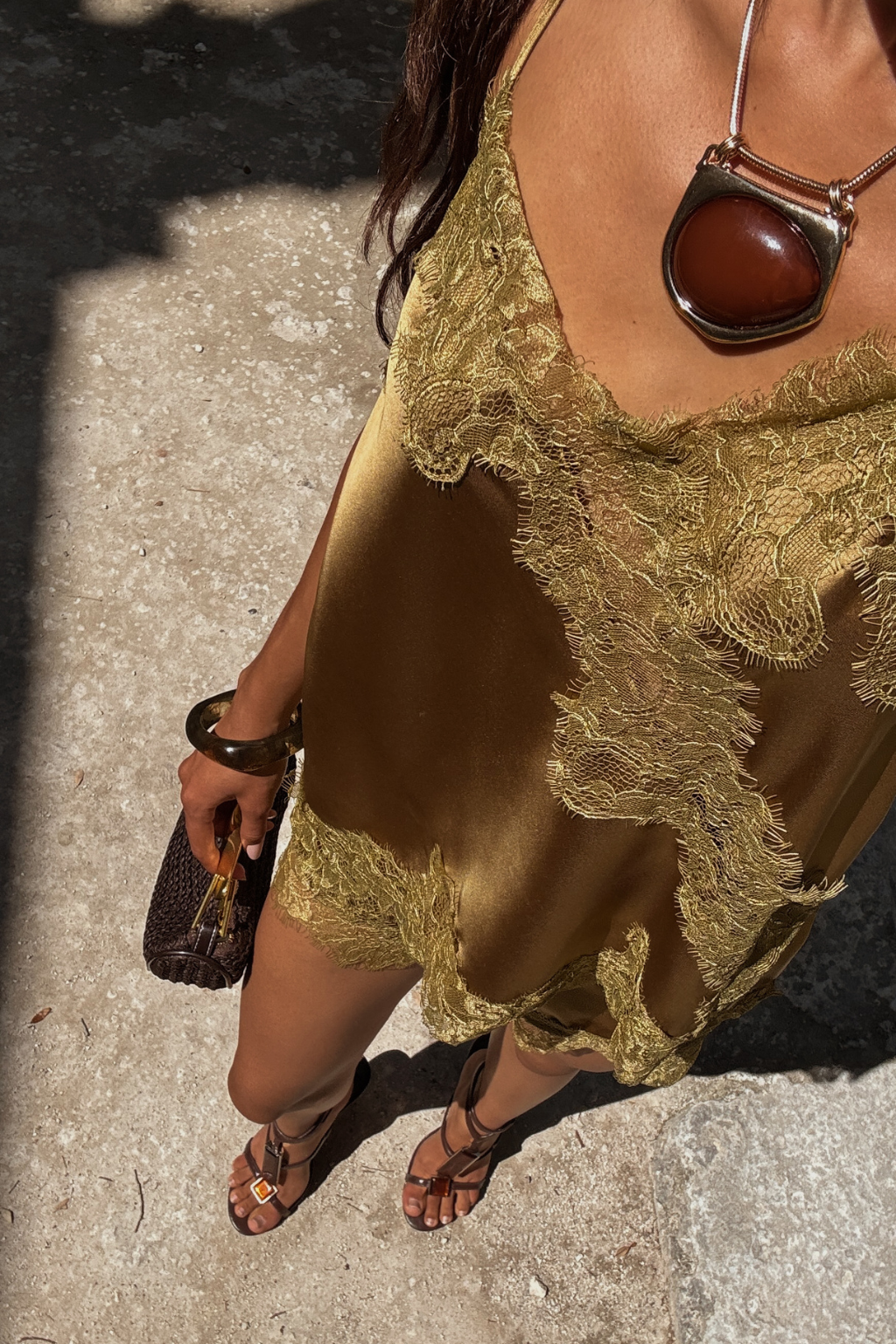 Talavera Olive Satin Tank