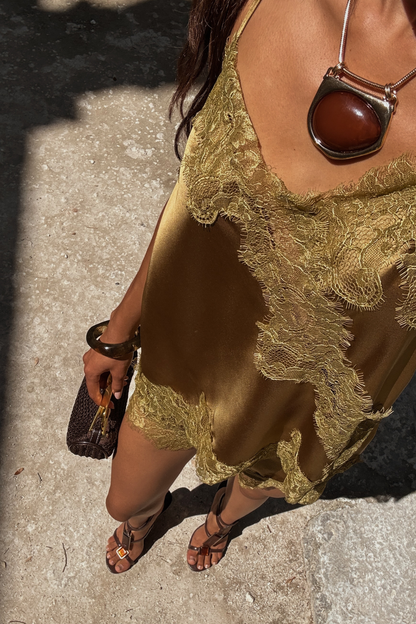 Talavera Olive Satin Tank