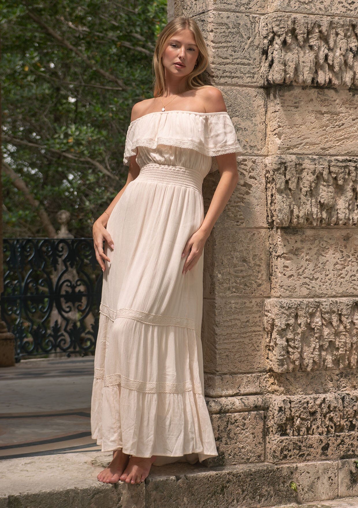 Lia Off Shoulder Maxi Dress