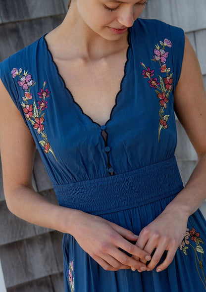 Darcey Embroidered Maxi Dress