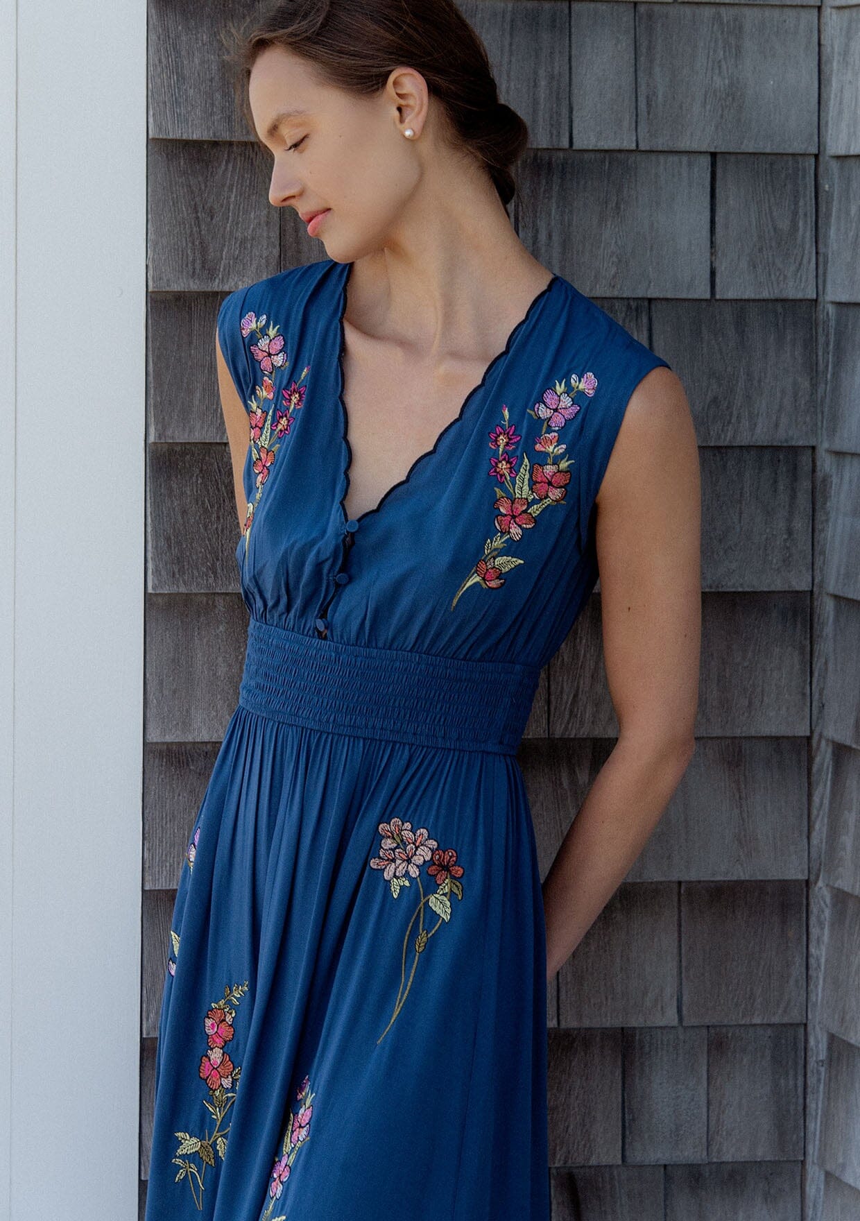 Darcey Embroidered Maxi Dress