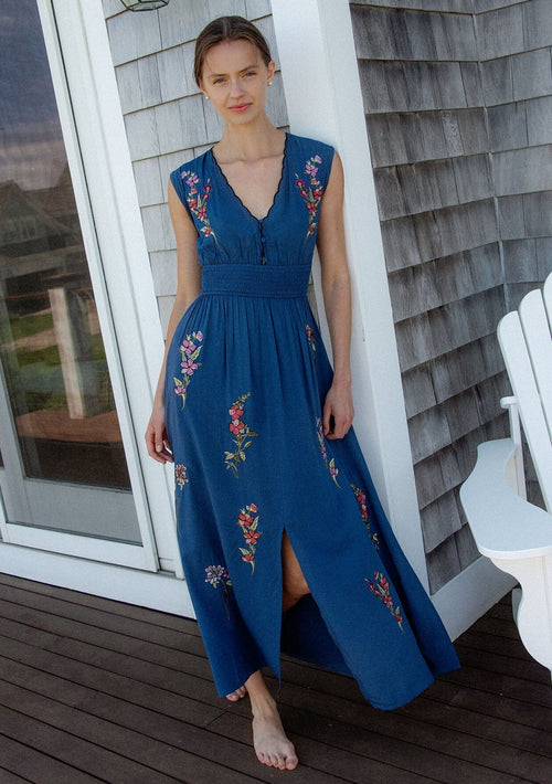 Darcey Embroidered Maxi Dress