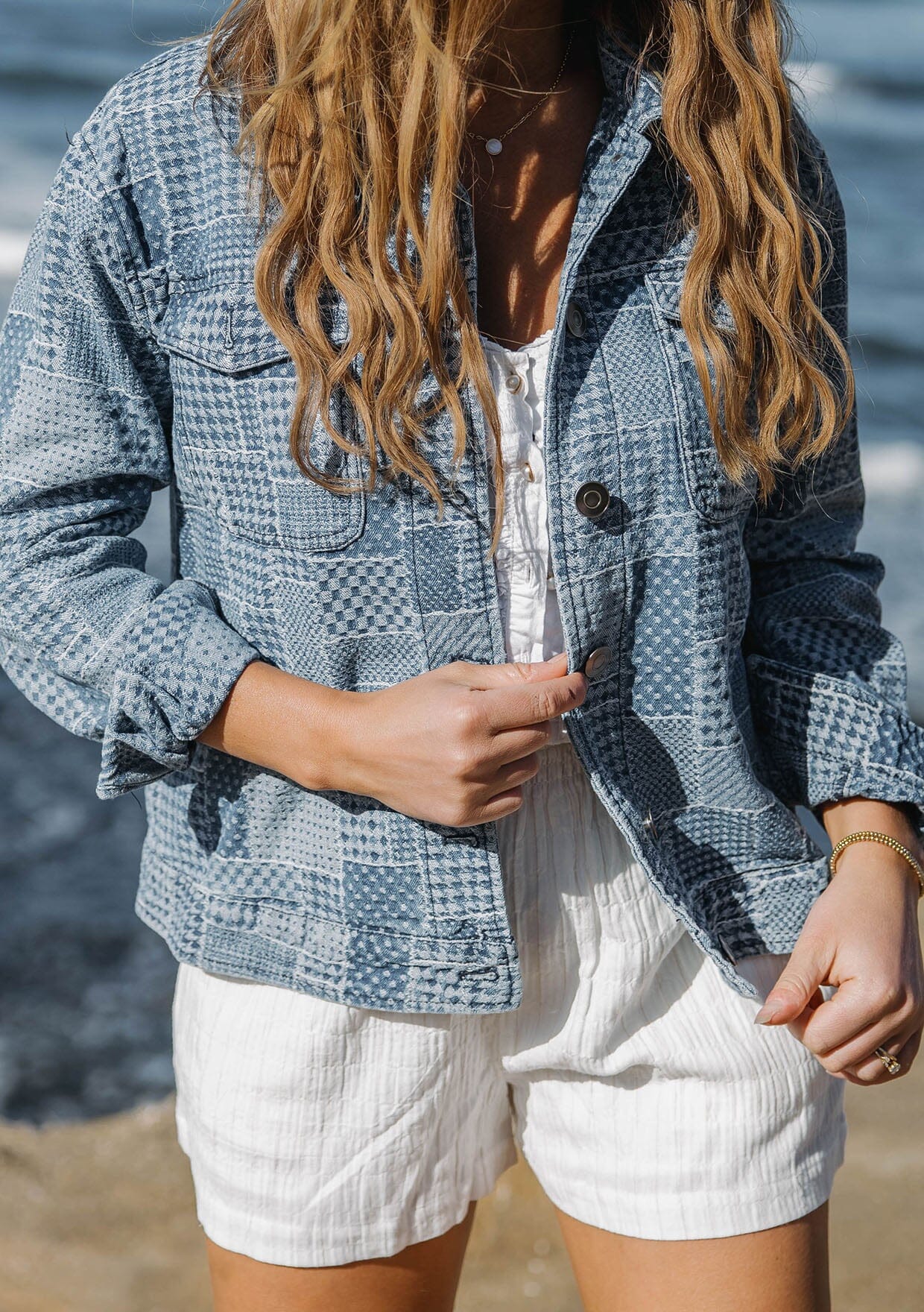 Blake Patchwork Trucker Jacket