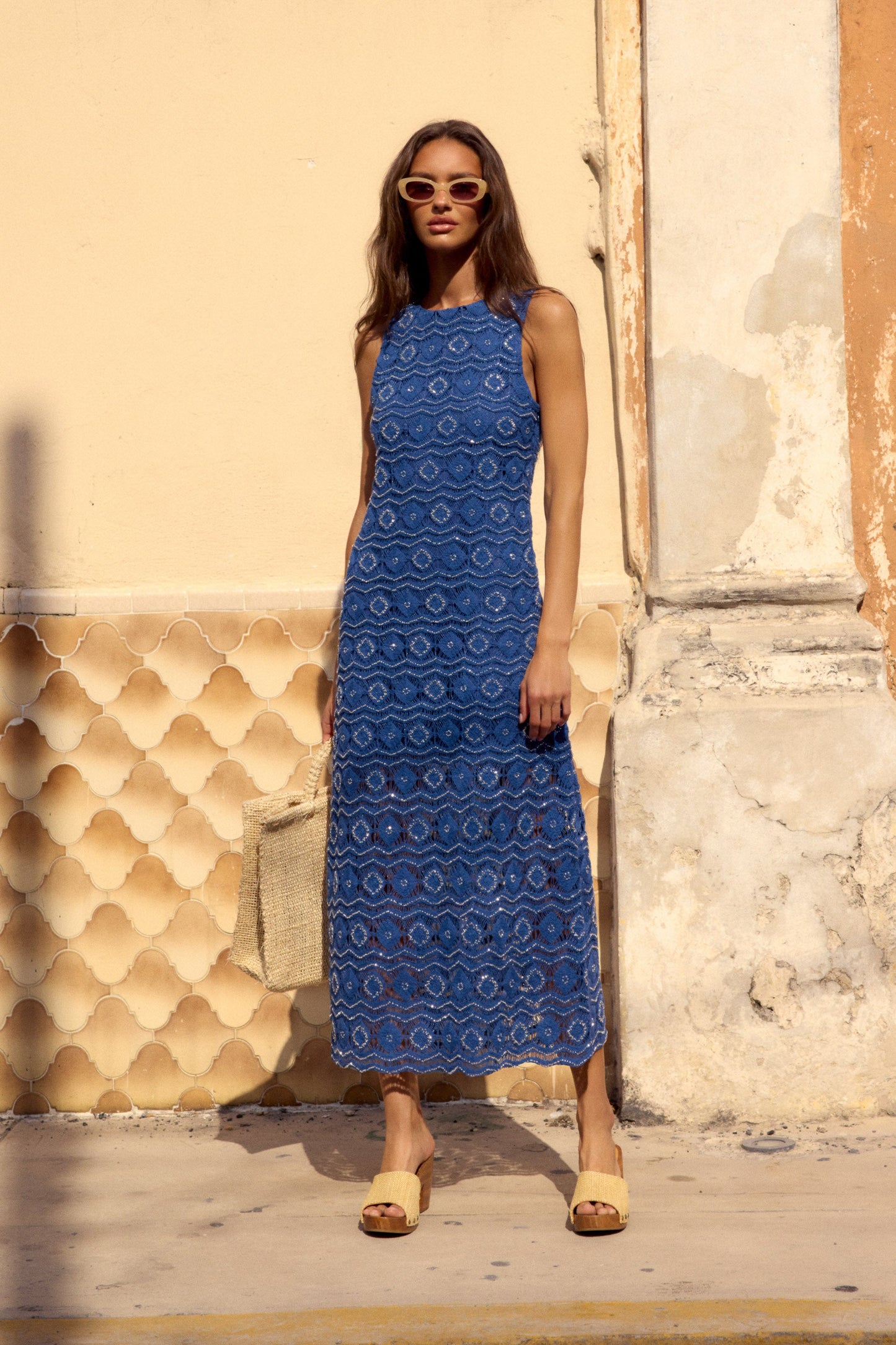 Vinnie Dress In Beaded Crochet