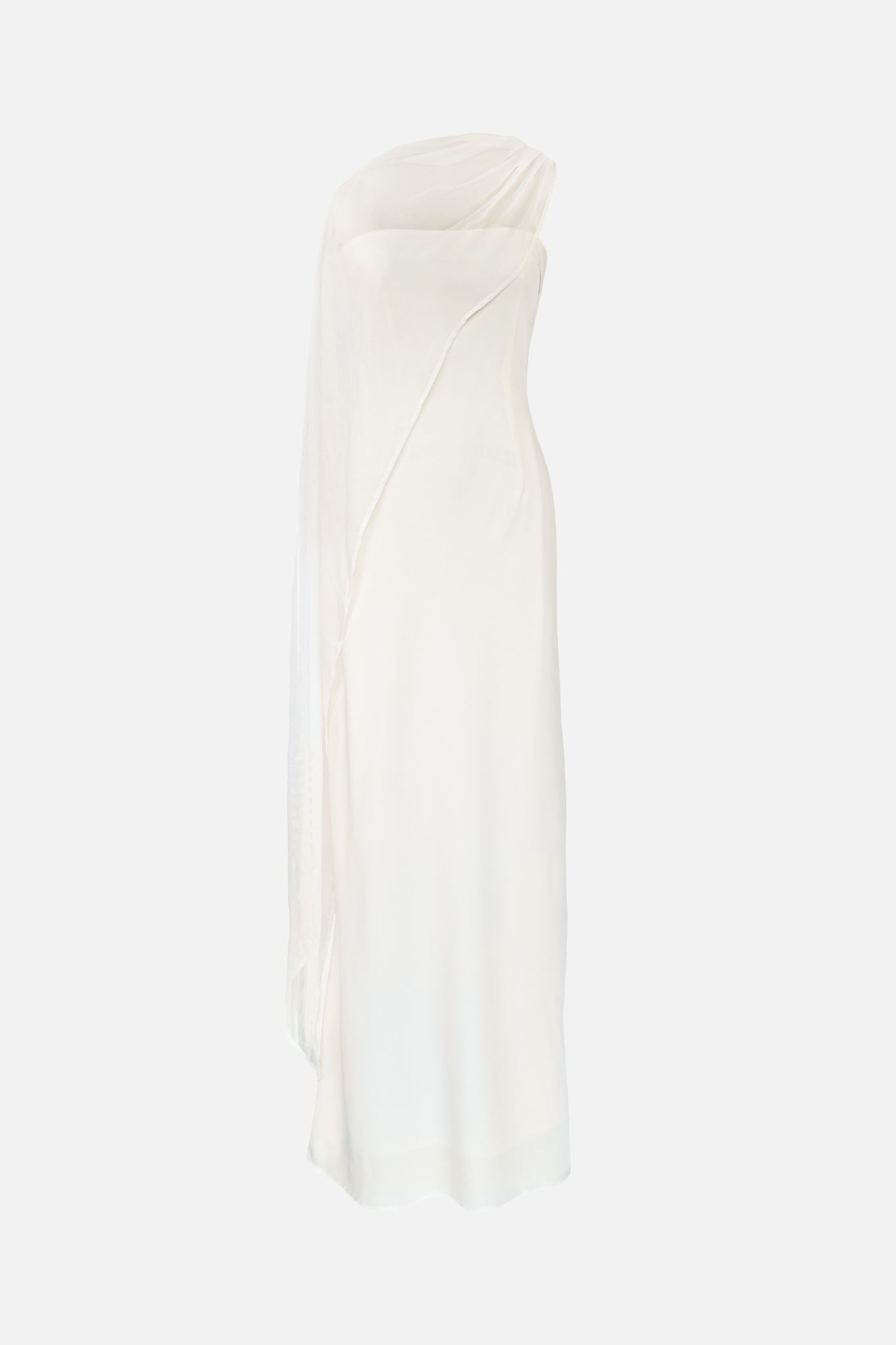 Vitoria Cape Dress — Ivory
