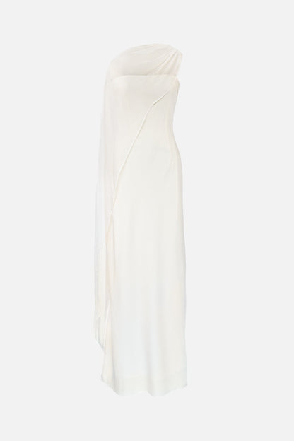 Vitoria Cape Dress — Ivory