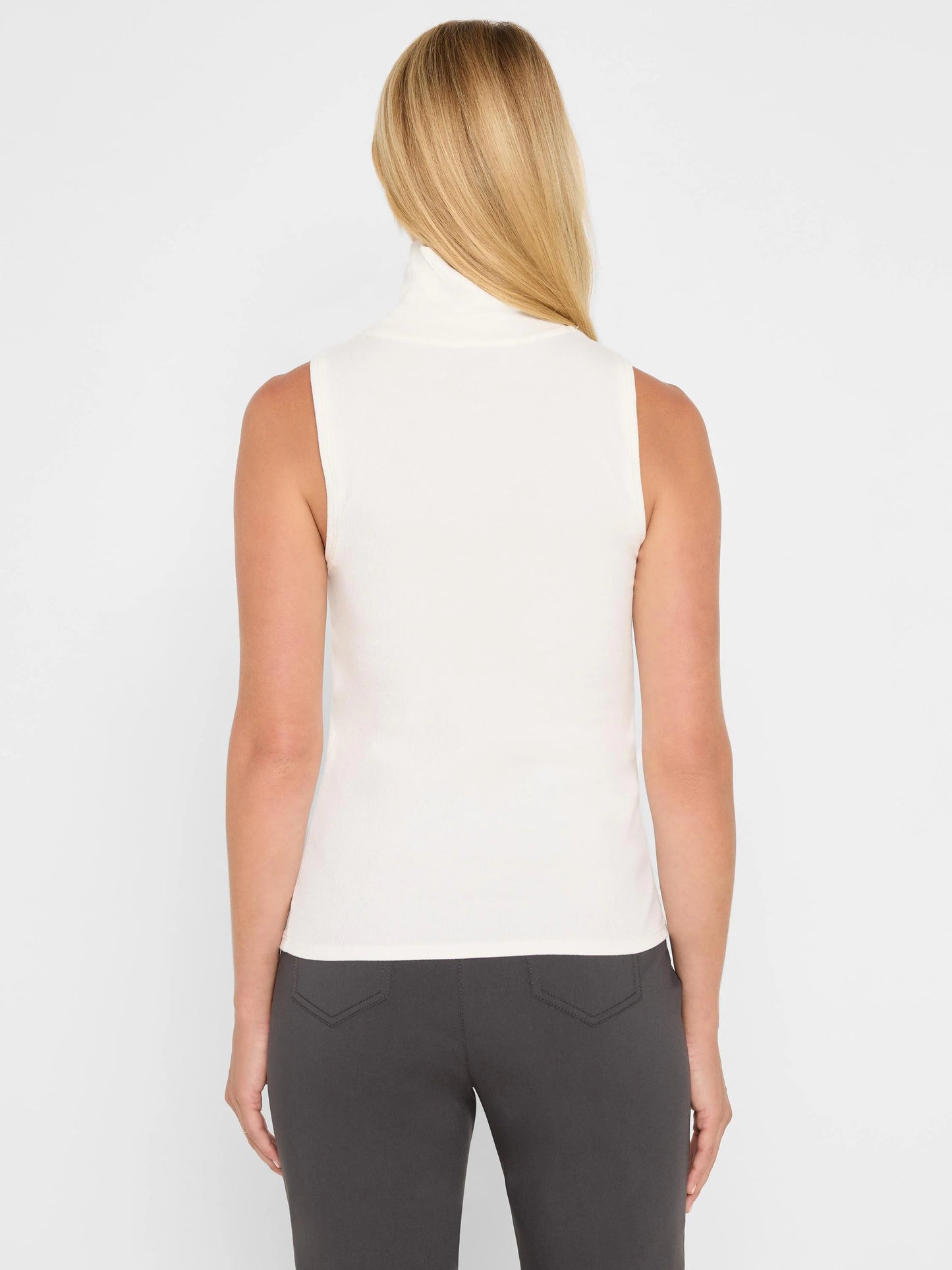 Perfect Knit Rib Turtleneck Tank