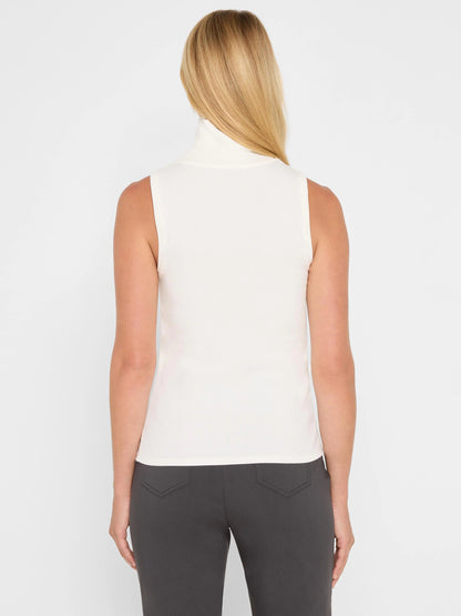 Perfect Knit Rib Turtleneck Tank