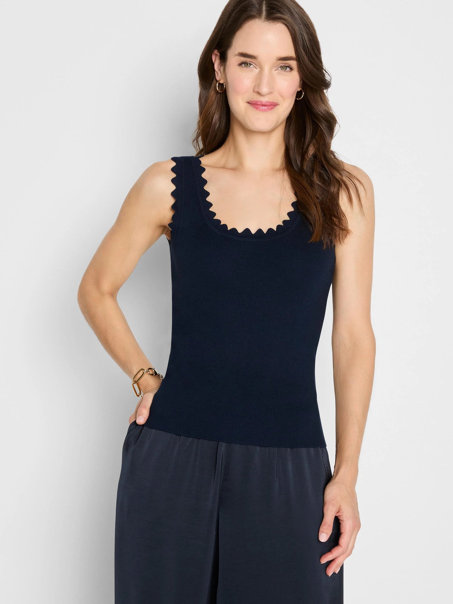 Scallop Sweater Tank