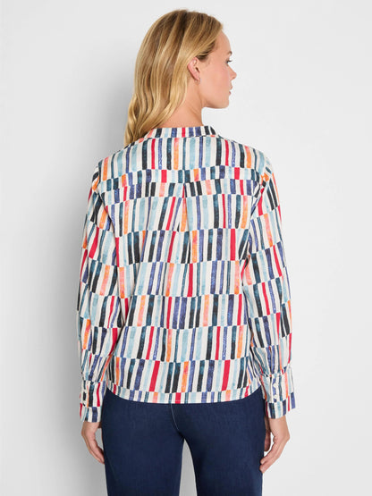 Broken Stripe Cotton Top