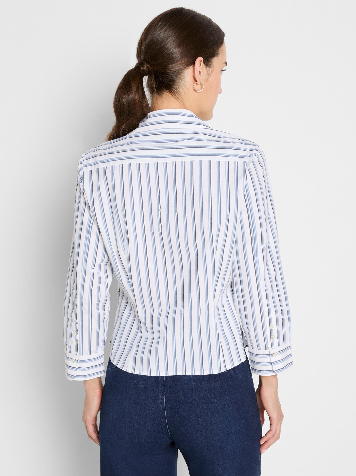 Striped Iconic Tie Front Shirt
