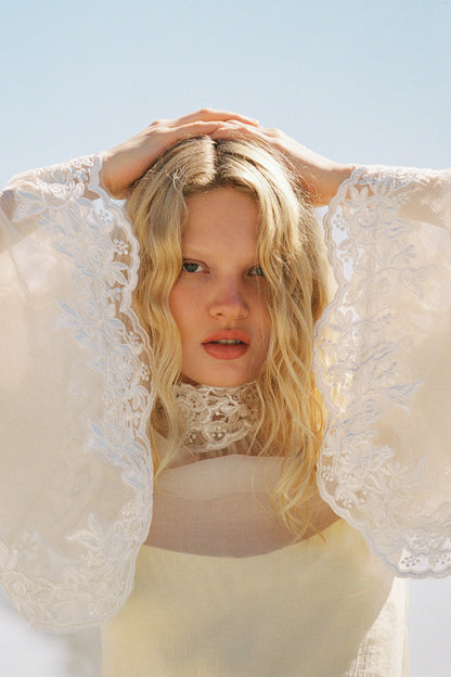 Liz Organza Dress — Pastel Yellow