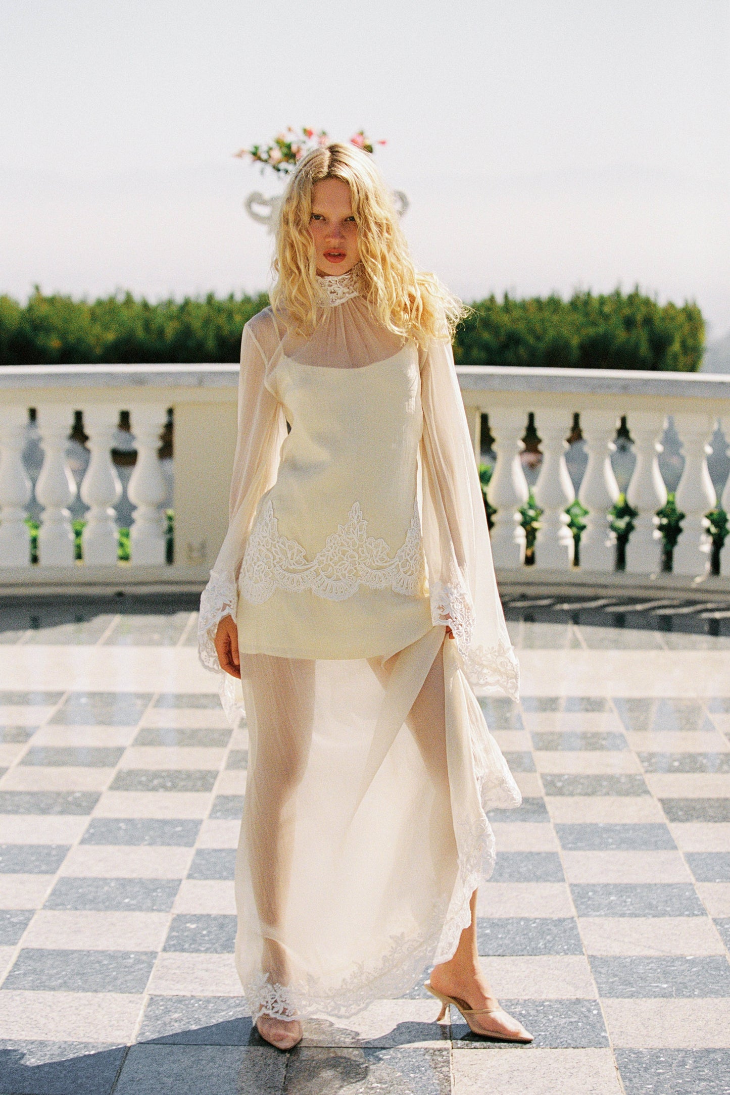 Liz Organza Dress — Pastel Yellow