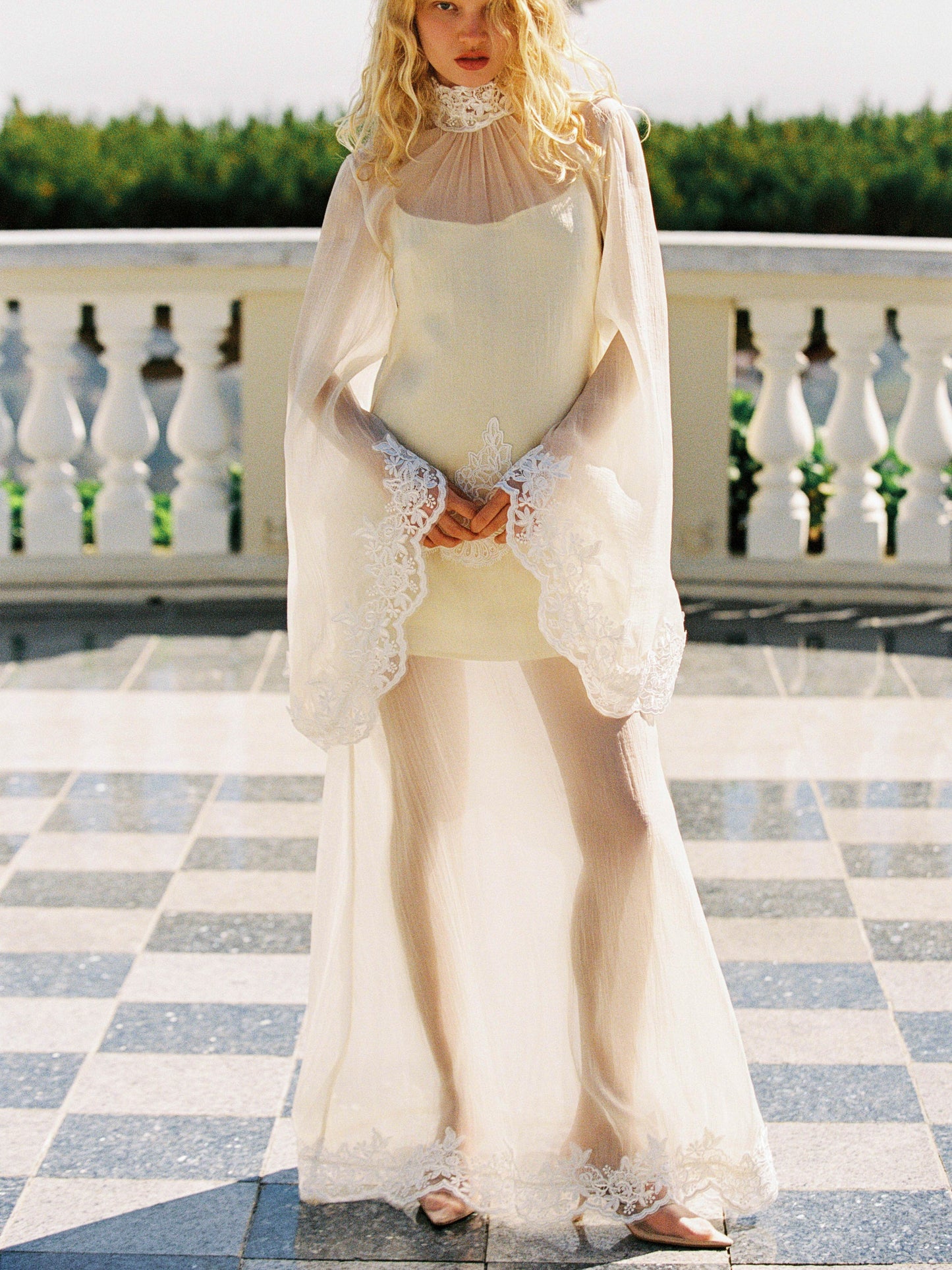 Liz Organza Dress — Pastel Yellow