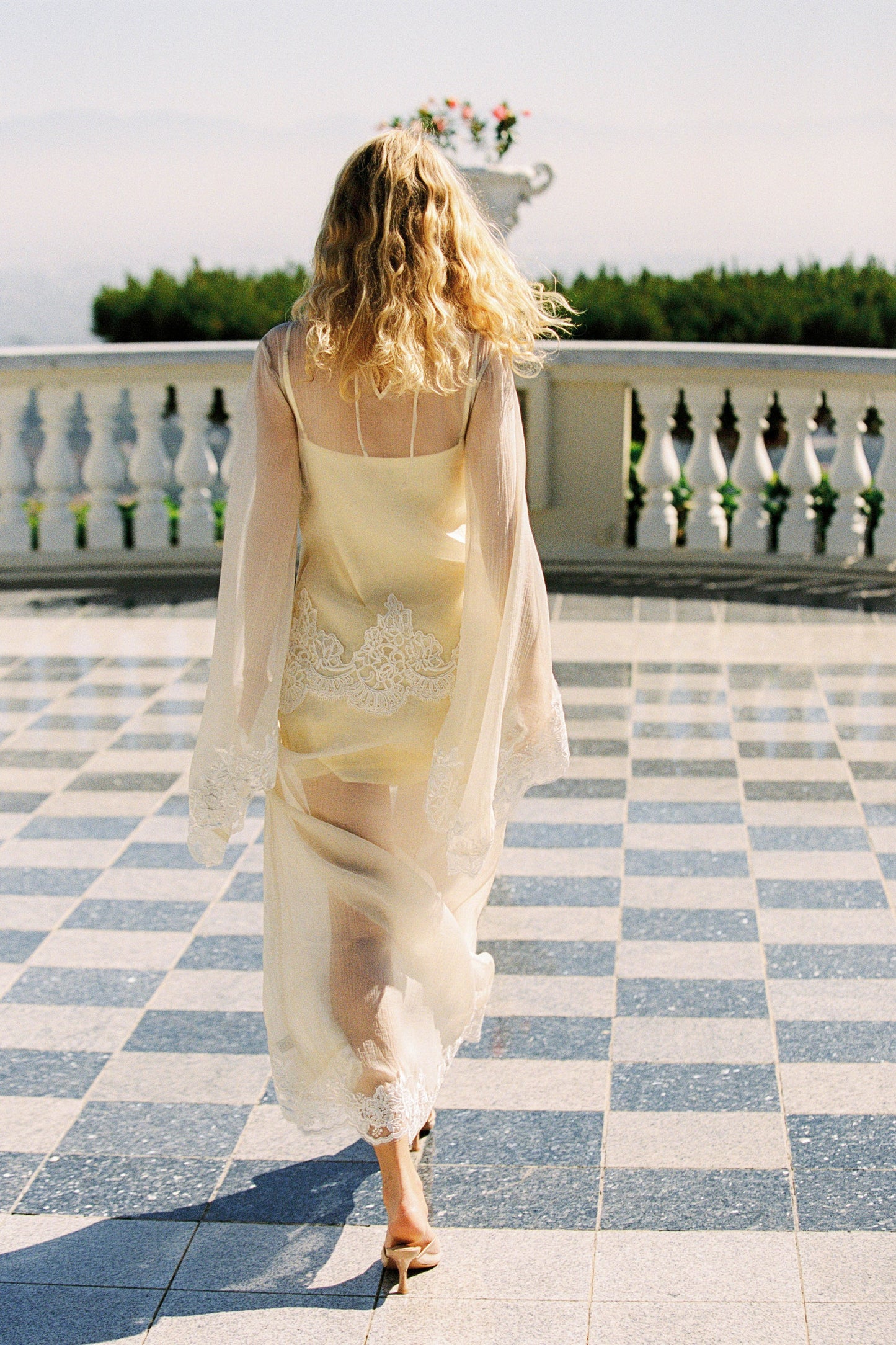 Liz Organza Dress — Pastel Yellow